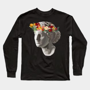 Art 'Floral Crown Sculpture Long Sleeve T-Shirt